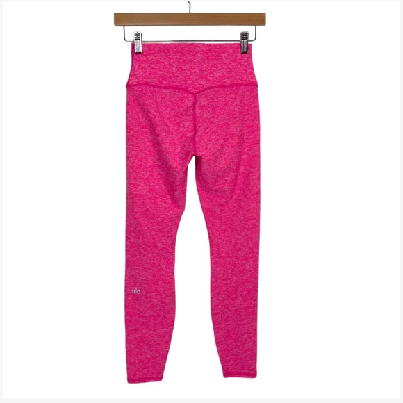ALO Yoga Pants - ALO PINK SPACE DYE HIGH WAISTED LEGGINGS